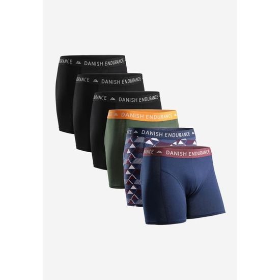 Pack De 6 Boxers / Slips Lonsdale | Coton Stretch, Coupe Régulière | Multicolore - Taille Au Choix