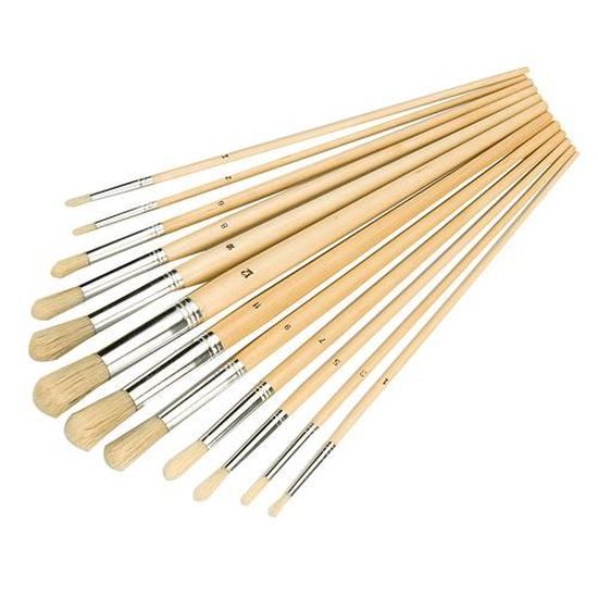Lot De 12 Pinceaux à Peinture Angle 1,5 Pouces – Pour Coins Et Moulures – Intérieur/extérieur – Marque Pro-Grade