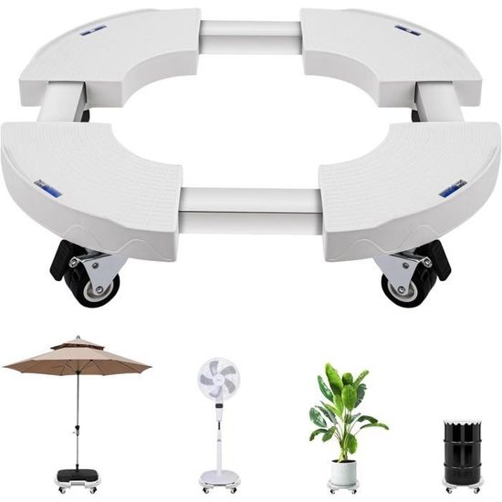 Soucoupe Pot Fleur 50 Cm Rond Support à Roulettes Pour Plantes - 36cm, Polypropylène - Pour Déplacer Facilement Tes Pots Porte Plantes Roulants Ikea
