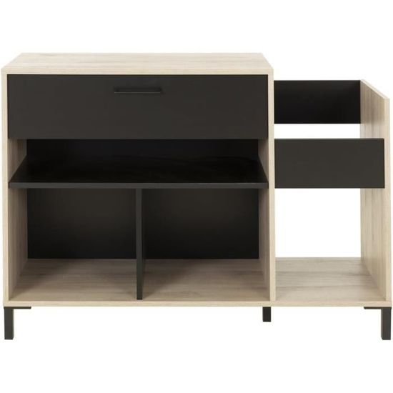 Cassettiera Con Rotelle Effetto Rattan 40x40x81 Cm 4 Cassetti Marrone Scuro | Mobile Bagno O Casa In Plastica Resistente