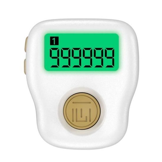 Bague Intelligente Compteur Islamique Rechargeable - Rappel Prière, Affichage Multilingue
