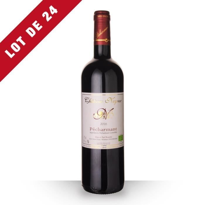 Lot de 24 - Château Neyrac 2016 AOC Pécharmant - 24x75cl - Vin Rouge