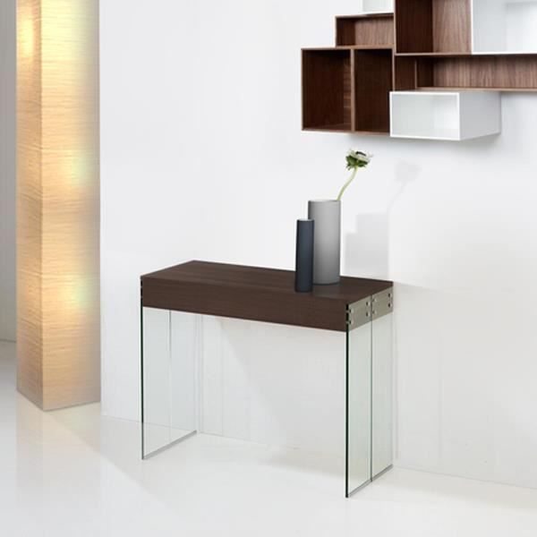 TABLE CONSOLE 4 ALLONGES NEW YORK WENGE