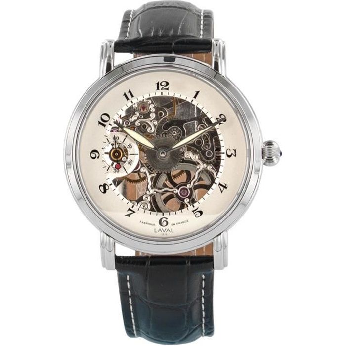 Jouailla - Montre mécanique homme - Blanche