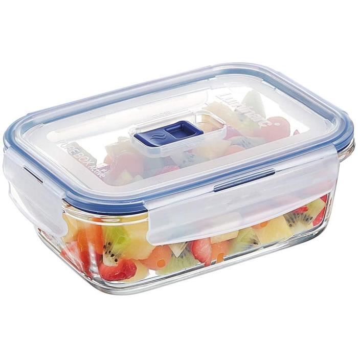 Luminarc Pure Box Active - Boîte de Conservation hermétique en verre, rectangulaire 0,82 L