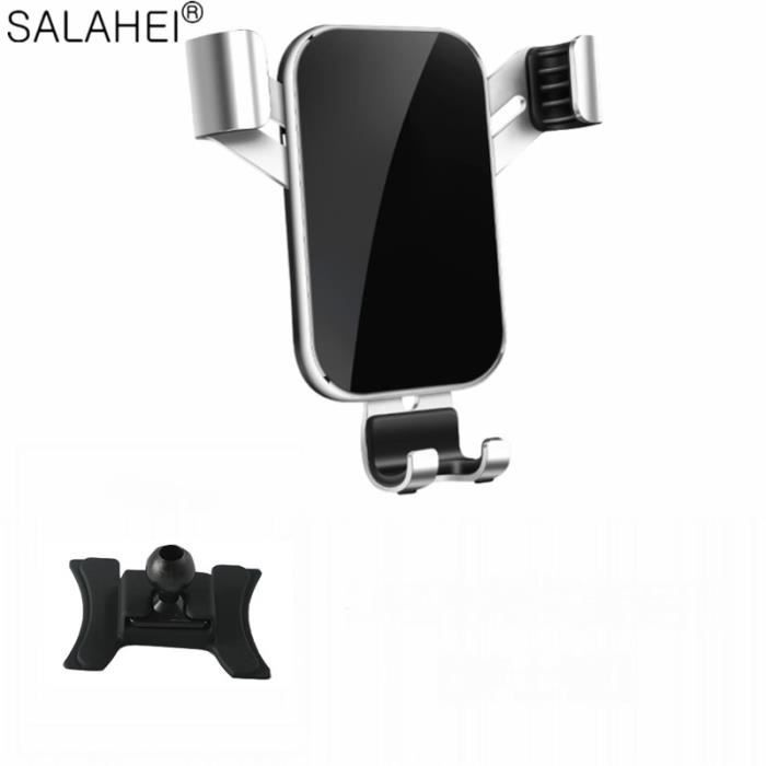 Supports voiture,Support de téléphone portable pour Audi Q2 tableau de bord montage GPS support de téléphone pince - Type silver