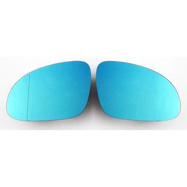 Pour VW Golf Seat Skoda Miroirs Glace Bleu Dégivrant Rétroviseur Gauche + Droit