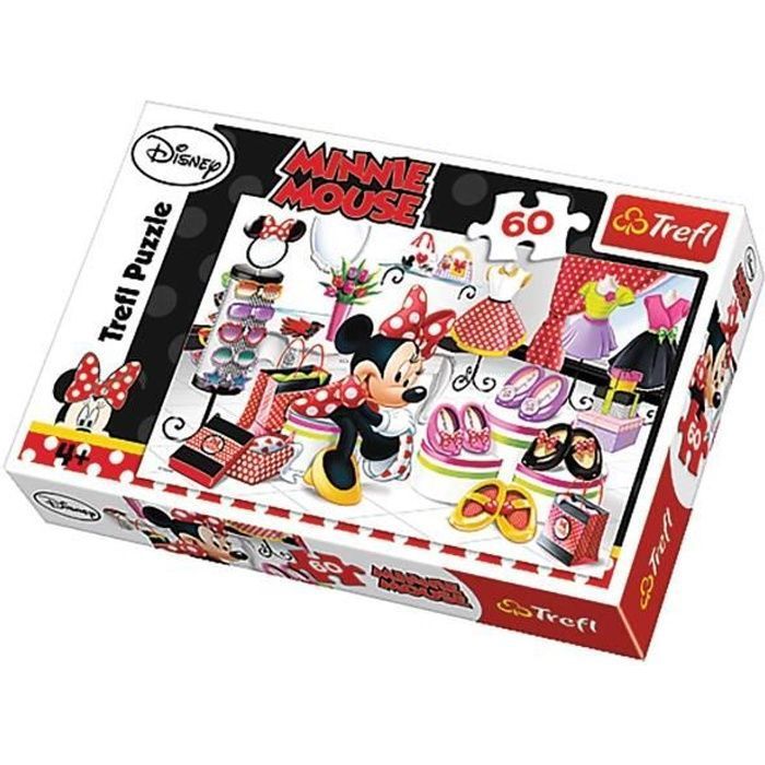 Puzzle Minnie Journée Shopping - + 4 ans - 60 pièces