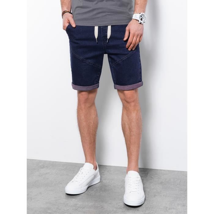Short en Jean - Ombre - Pour Homme - Violet