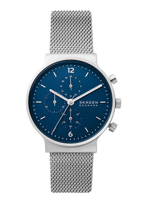 Skagen - Montre Hommes - Quartz - Chronographe - Bracelet Acier inoxydable Argent - SKW6764