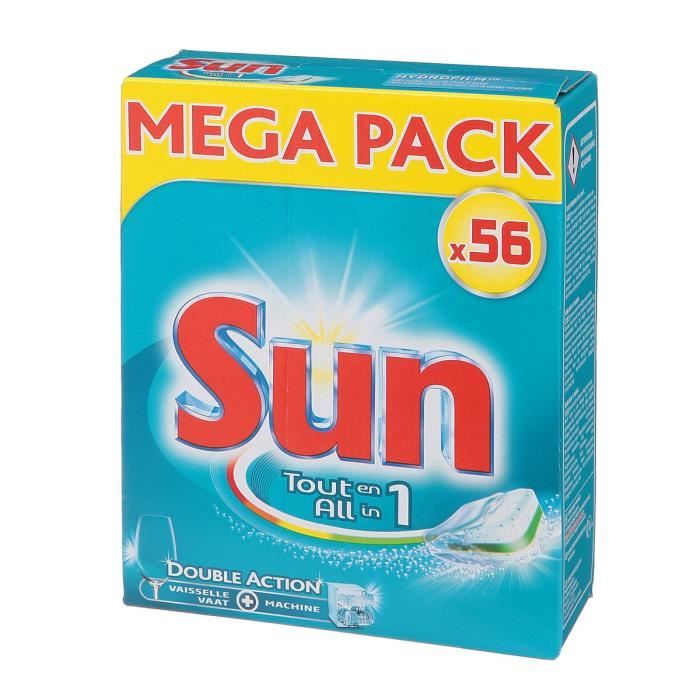 SUN Tablettes Lave-vaisselle Tout en 1 - Lot de 56