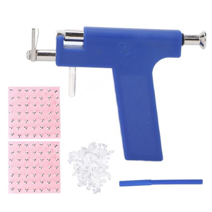 Zerone Trousse d'outils de perçage d'oreille Pistolet de Perçage D'oreille, Goujons D'oreille en Acier tatouage piercing