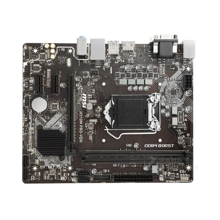 Carte mère MSI H310M PRO-VDH Intel H310 LGA 1151 2xDDR4 SDRAM 32 Go Micro ATX - Msi