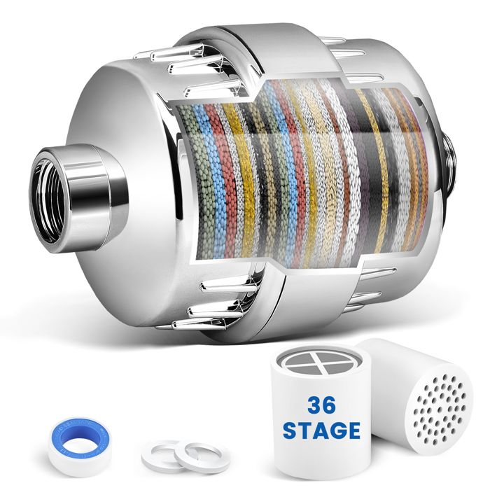 Filtre de Douche 36 Étapes filtre à eau avec cartouches filtrantes à — free download