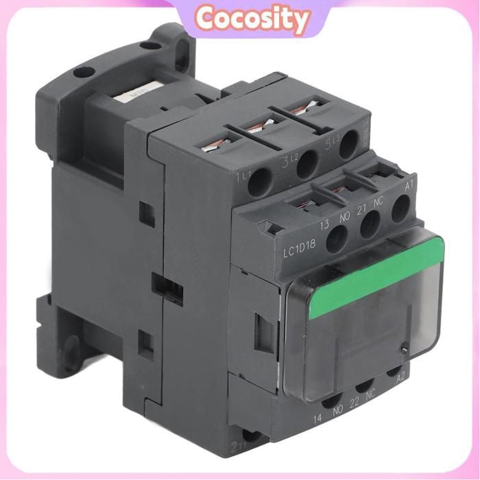 Contacteur CA LC1D18 18A 380V - Bobine Cuivre, Contacts Argent - Pour Moteur, Automatisme Industriel - Tension Bobine 36V AC - 8