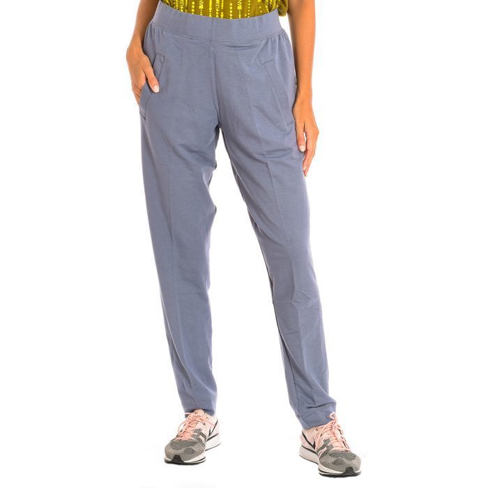 Pantalon de sport long à cordon réglable pour femme Z1B00190-Gris Pantalon de sport long à cordon réglable pour femme Z1B00190-Gris