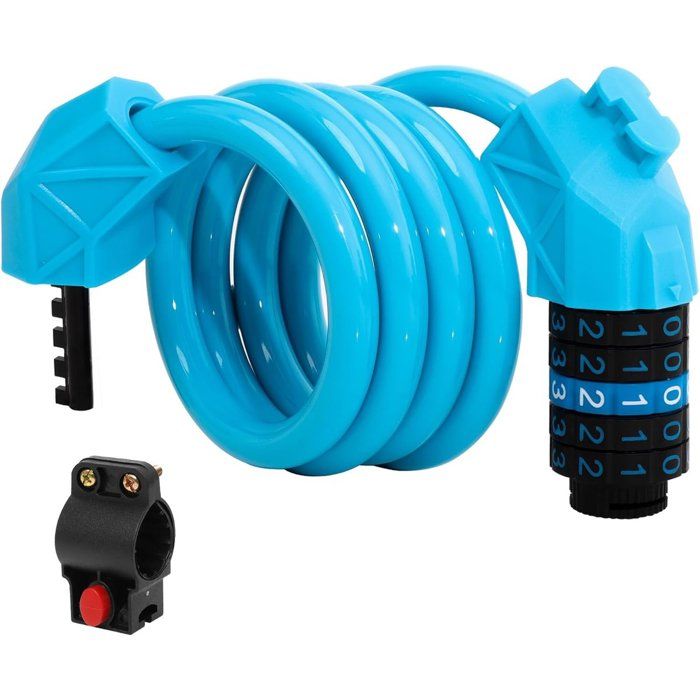 Quixotical Cable Antivol Vélo, Cadenas Code de Velos, 5 Chiffres Quixotical Cable Antivol Vélo, Cadenas Code de Velos, 5 Chiffres