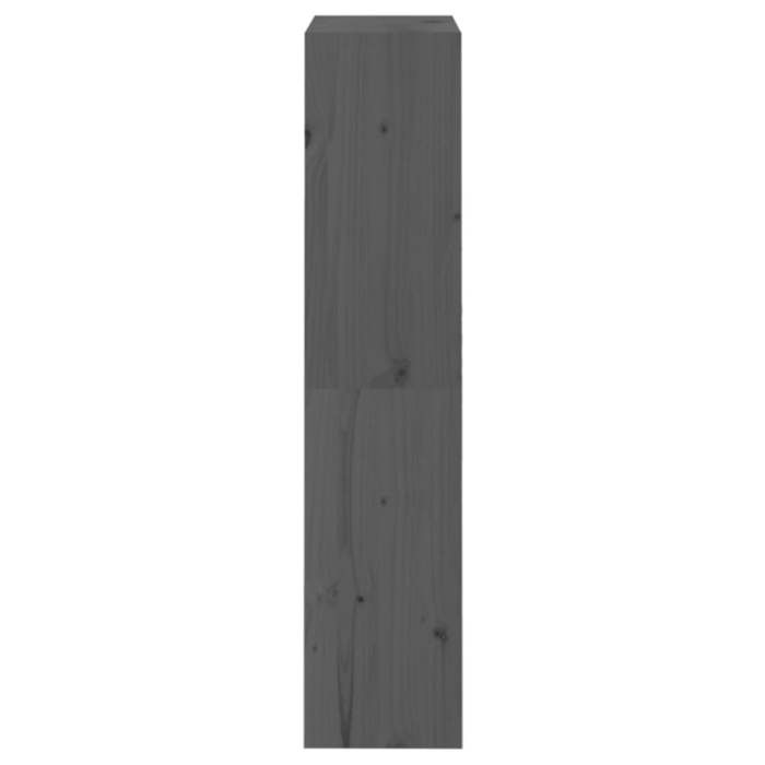 Cabinet de Livre SOLOMOON CHIC Bibliothèque Polyvalente - Pour enfant/adulte - Gris 60x30x135 5 cm Pin massif BB1621