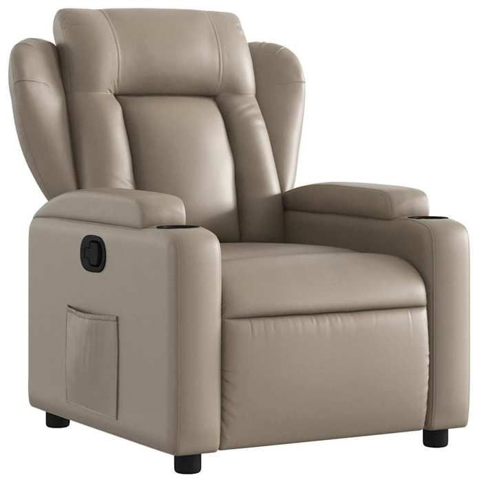 NEUF 2026 CHIC Fauteuil inclinable réglable SWEETY inclinaison manuelle Cappuccino Similicuir 77x94.5x100 cm FF4040