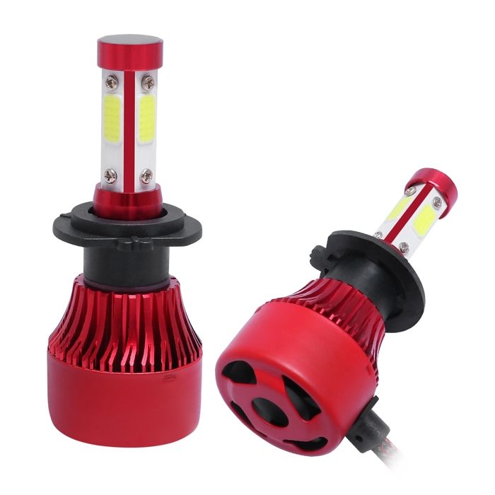 Phare voiture JZSH 1 paire X7 H7 DC12V 22W 2200LM 6500K IP67 LED lumière blanche lampe avant