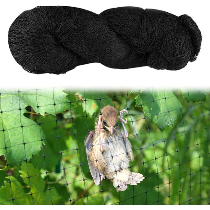 Filet Anti Oiseaux 75m x 15m - Protection Robuste et Réutilisable pour Plantes Légumes Étangs - Anti Pigeon Volière