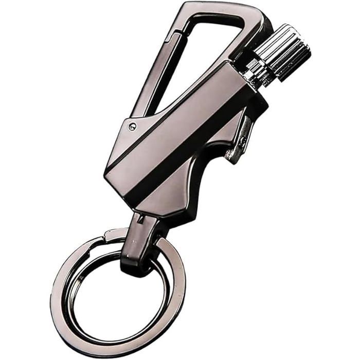 Briquet Éternel 3 en 1 Allume-feu en Métal Avec Ouvre-Bouteille Mini Briquet Multifonction pour Sac à Dos et Clés Idéal
