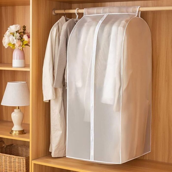 Housse à vêtements extra large ( 60 x 50 x 120 cm) -dimensional Dust Cover- Rangement longue durée de vie de veste manteau robe