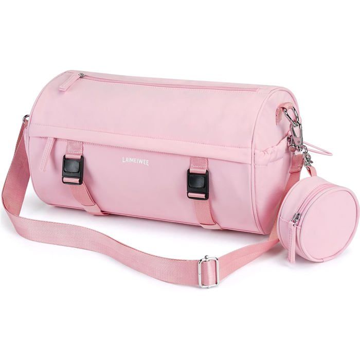Petit sac de sport rose - 15 L - 35 x 20 5 x 20 5 cm - 495 g - Nylon - Hydrofuge