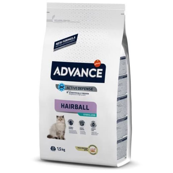 advance sterilized hairball boules de poils dinde & orge | 3 kg