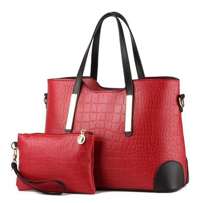 Sac Rouge Marque Cuir Rouge Sac à Main Sac Chaine Sac Femme De Marque De Luxe Délicat ...