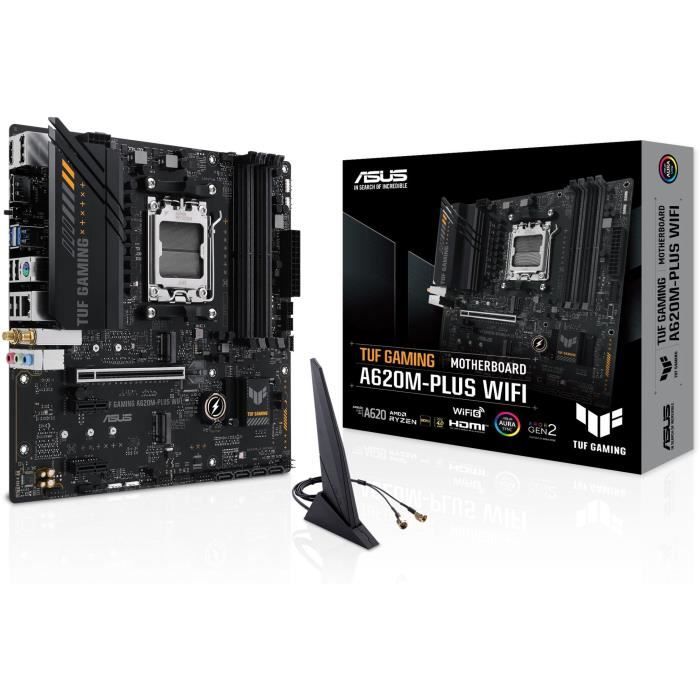 Carte mère - ASUS - TUF GAMING A620M-PLUS WIFI - AMD A620 - AM5 - DDR5-SDRAM