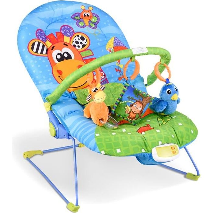 Dreamade Transat Bercant Bebe Banlancelle Bebe Avec Dossier Reglable 3 Jouets Mignons Suspendus Musique Et Viberation Girafe Achat Vente Transat Cdiscount