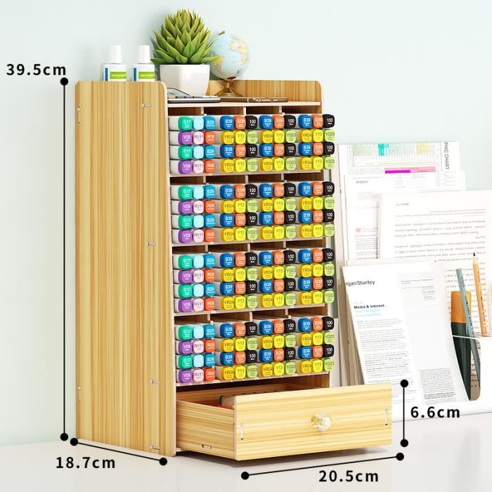MEEDEN Boîte de rangement à 6 tiroirs pour artistes, crayons, stylos MEEDEN Boîte de rangement à 6 tiroirs pour artistes, crayons, stylos
