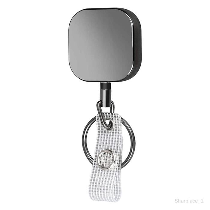 Porte-badge Rétractable Avec Clip - Design Husky Noir Et Blanc - Pour Infirmière, Bureau, Médecin - Cadeau Pratique Et Stylé - 4