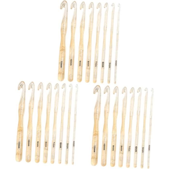 AIGUILLE CROCHET CROCHETS Aiguille Fil Aiguille à Tricoter Bois Crochet... EUR 35,36 - PicClick FR