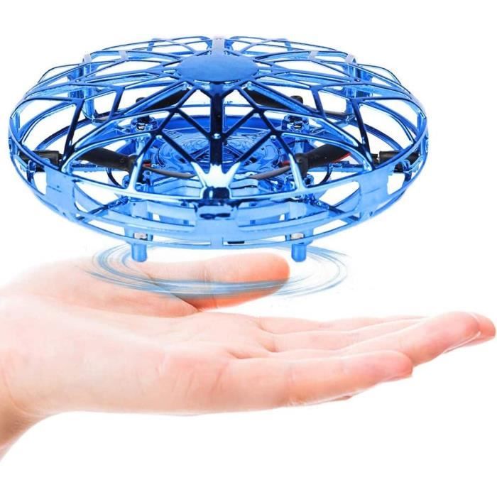 Rechargeable Indoor Outdoor Drones Flying Ball Cadeaux pour Enfants Garçons Filles Quadcopter Infrarouge Induction Aircraft Toy Hand Control avec LED Light Lunriwis UFO Mini Drone 