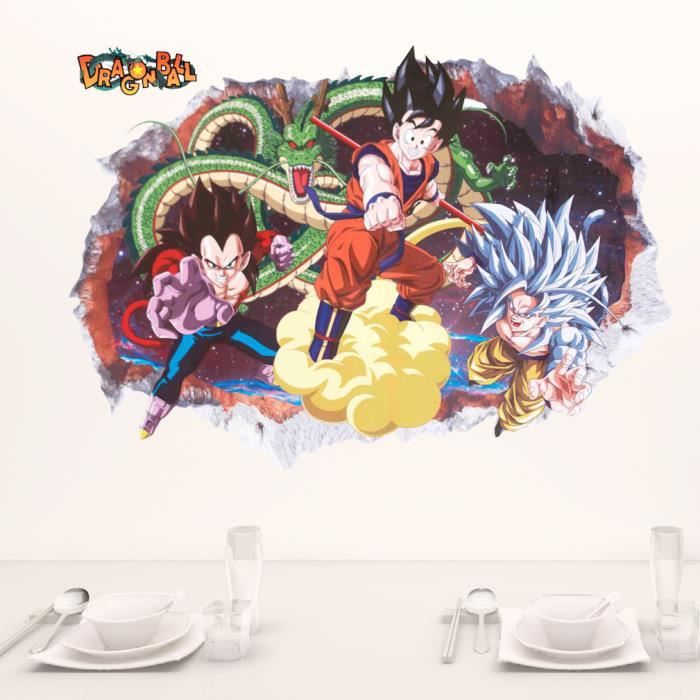 Stickers Muraux Sticker Dragon Ball Super Saiyan Pour Enfants
