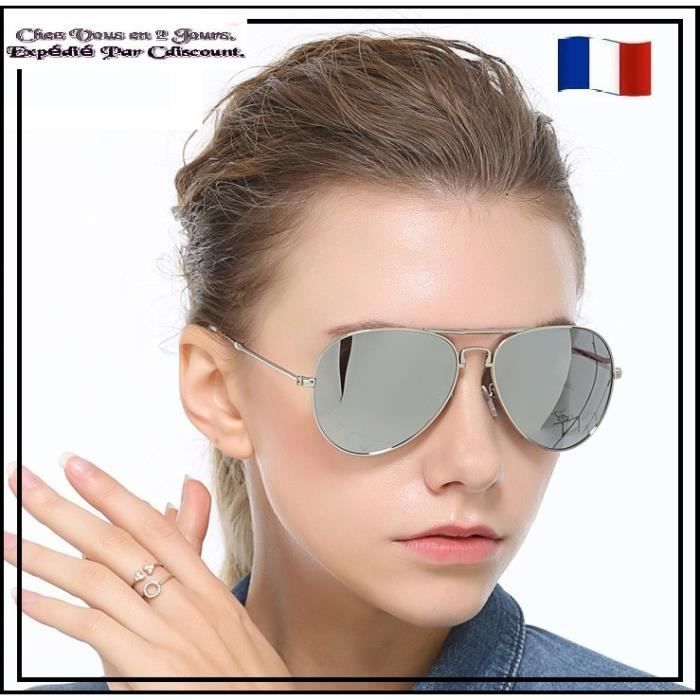Lunette de shop soleil aviateur femme