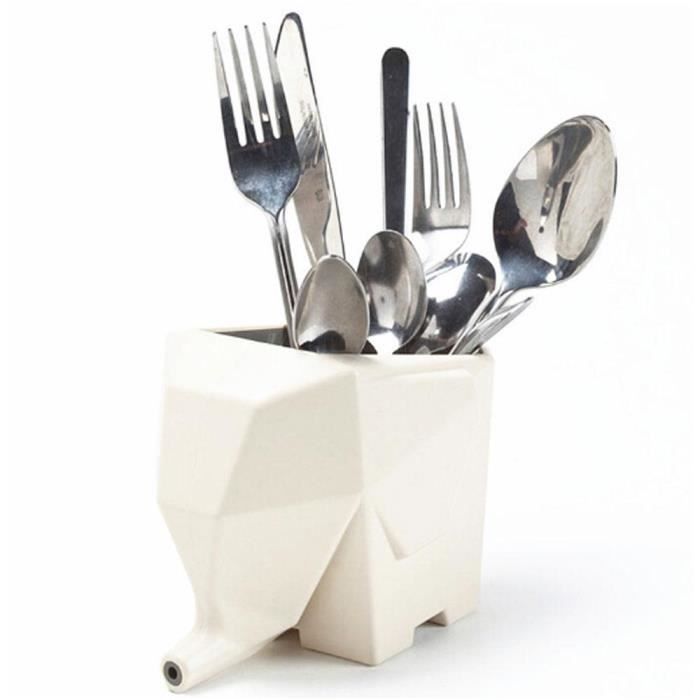 WEISHA Porte-Couverts Multifonctionnel Organisateur de Fourchette de Baguettes de cuillères de Panier d/'égouttement de Couverts sécher les couverts