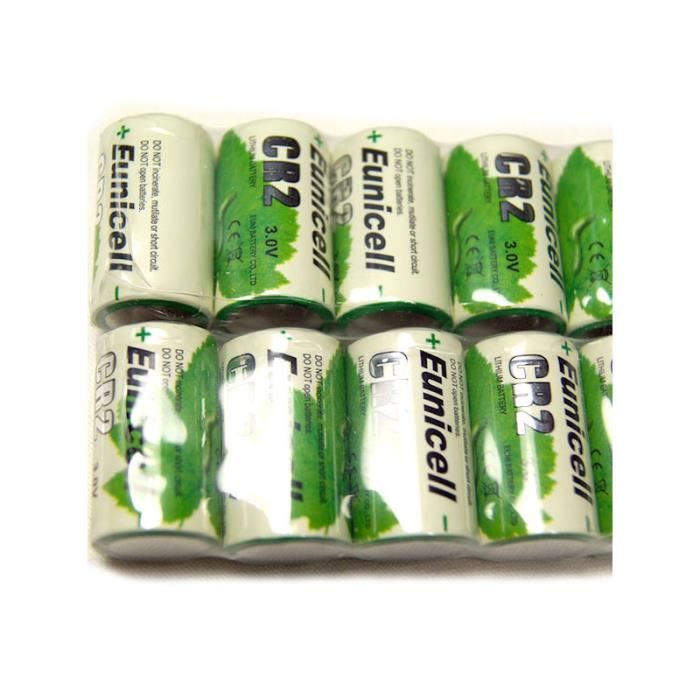 Lot De 3 Piles Rechargeables CR2 3V 800mAh Lithium – Idéales Pour GPS Sécurité, Caméras Et Appareils Photo