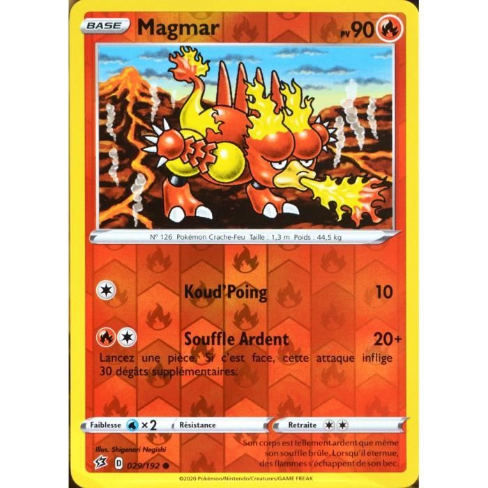 Carte Pokemon 29 192 Magmar Eb02 Epee Et Bouclier Clash Des Rebelles Neuf Fr Cdiscount Jeux Jouets