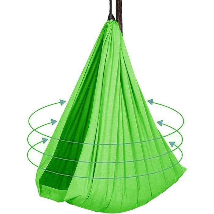TERRAMUS Chaise Pivotante Sensorielle Enfant - 360° - Rose - Équilibre Et Coordination