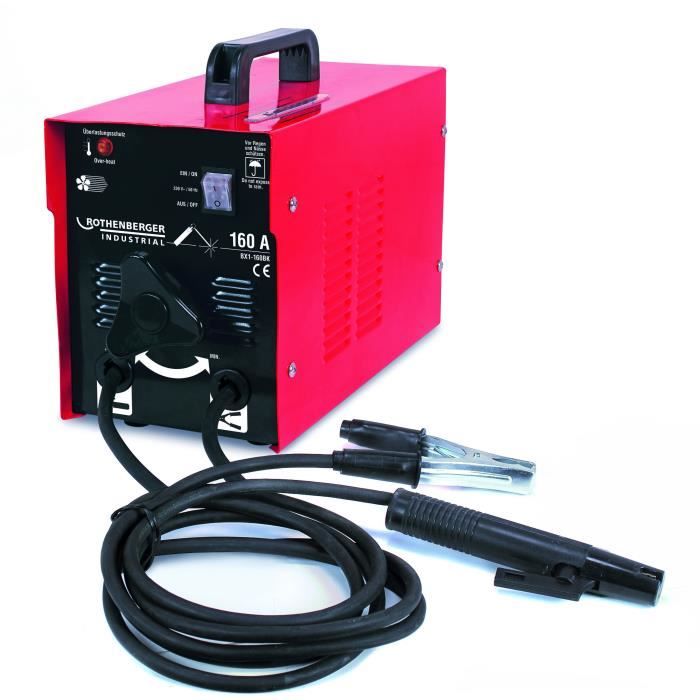Poste à arc portable Rothenberger - 160A - Ø 1,5 à 3,25 mm - Rouge/Noir