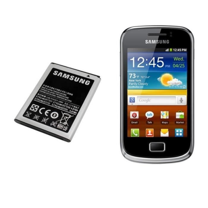 Batterie Samsung EB464358VU GALAXY ACE PLUS GT-S7500 et GT-S6500D GALAXY  MINI 2, ACE DUOS et SCH-I589