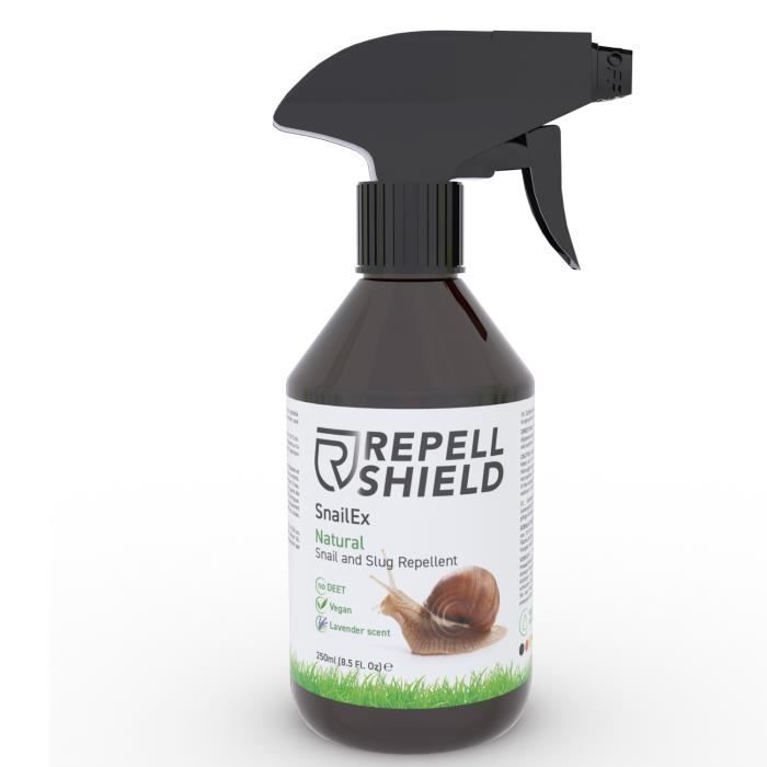 RepellShield Spray Anti Limaces et Escargots Naturel - Jardin et Maison, 250 ml