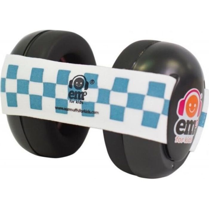 Casque Antibruit Pour Bebe Ems 4 Kids Bandeau Bleu Et Blanc Avec Coques Noires Cdiscount Puericulture Eveil Bebe