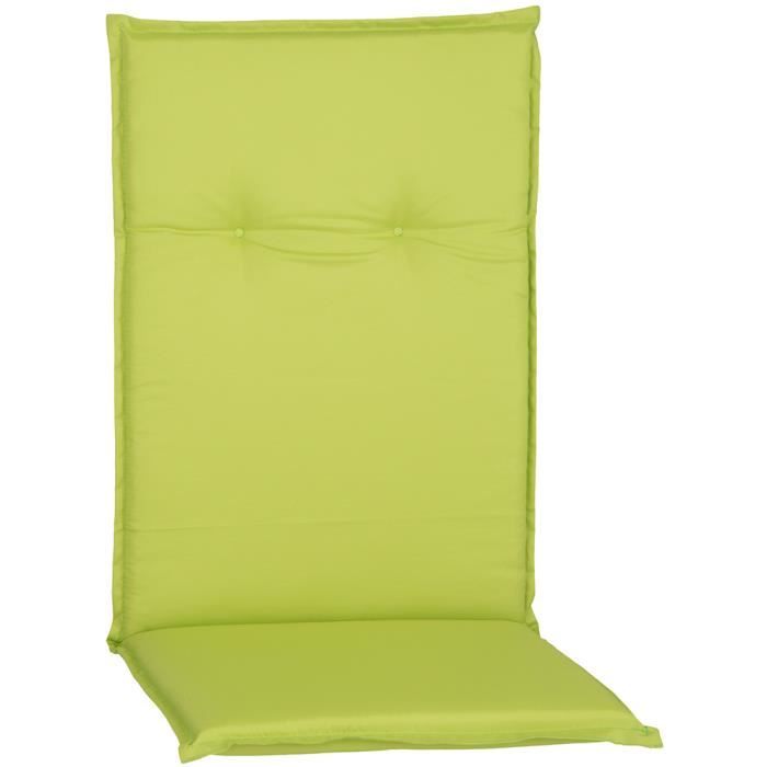 6x Coussins Pour Chaises Extérieures Dossier Haut "Barcelona" 118x50x6