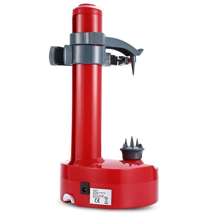 éplucheur électrique multifonction pour fruits et légumes éplucheur de pommes automatique en acier inoxydable machine rouge d03de1