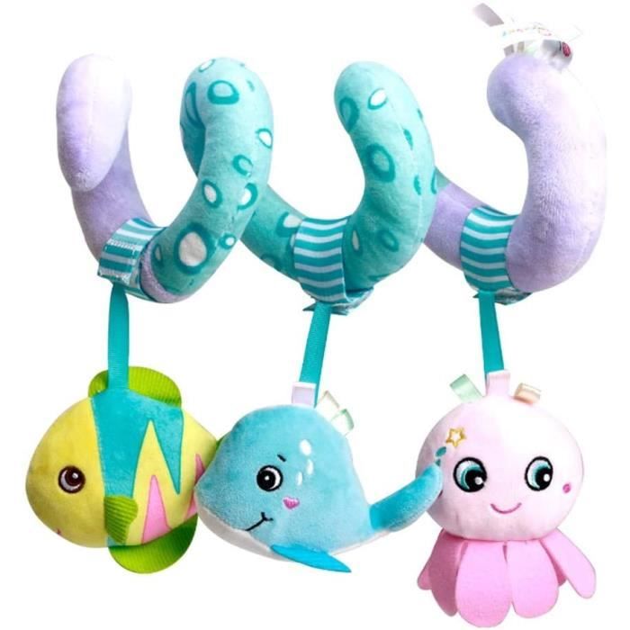 Jouet en Peluche de Poussette Jouet a spirale avec pendentif amovible Lit Suspendu Jouet cadeau parfait pour bebe serie Ocean Cdiscount