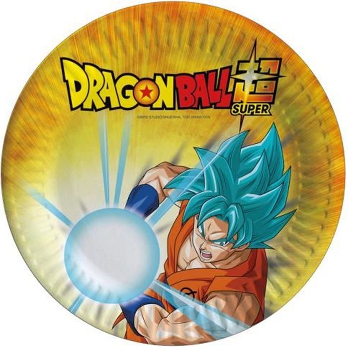 8 Petites assiettes en carton Dragon Ball Super 18 cm - Cdiscount Maison 8 Petites assiettes en carton Dragon Ball Super 18 cm - Cdiscount Maison